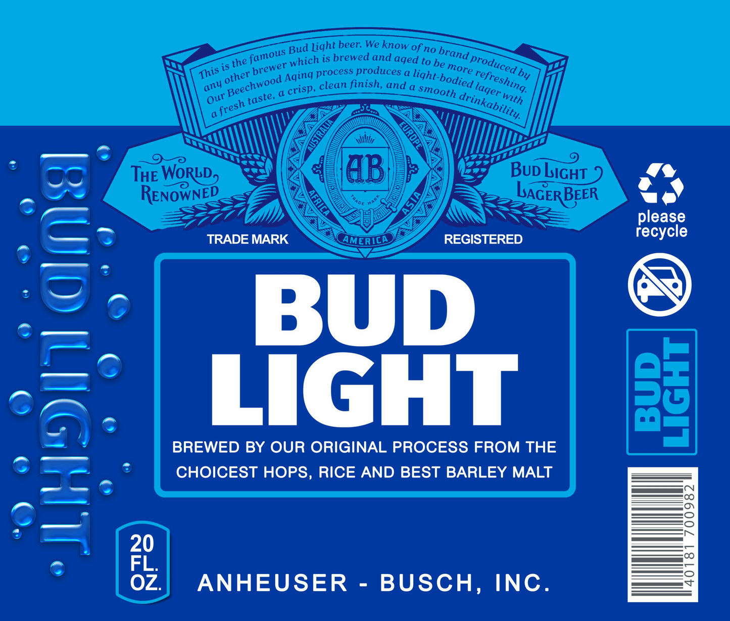 Bud Light Printed Tumbler - Tumbler Kraze