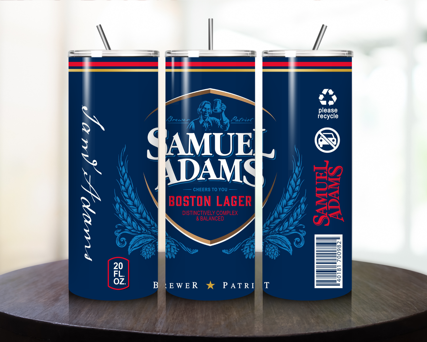 Samuel Adams Printed tumblers - Tumbler Kraze