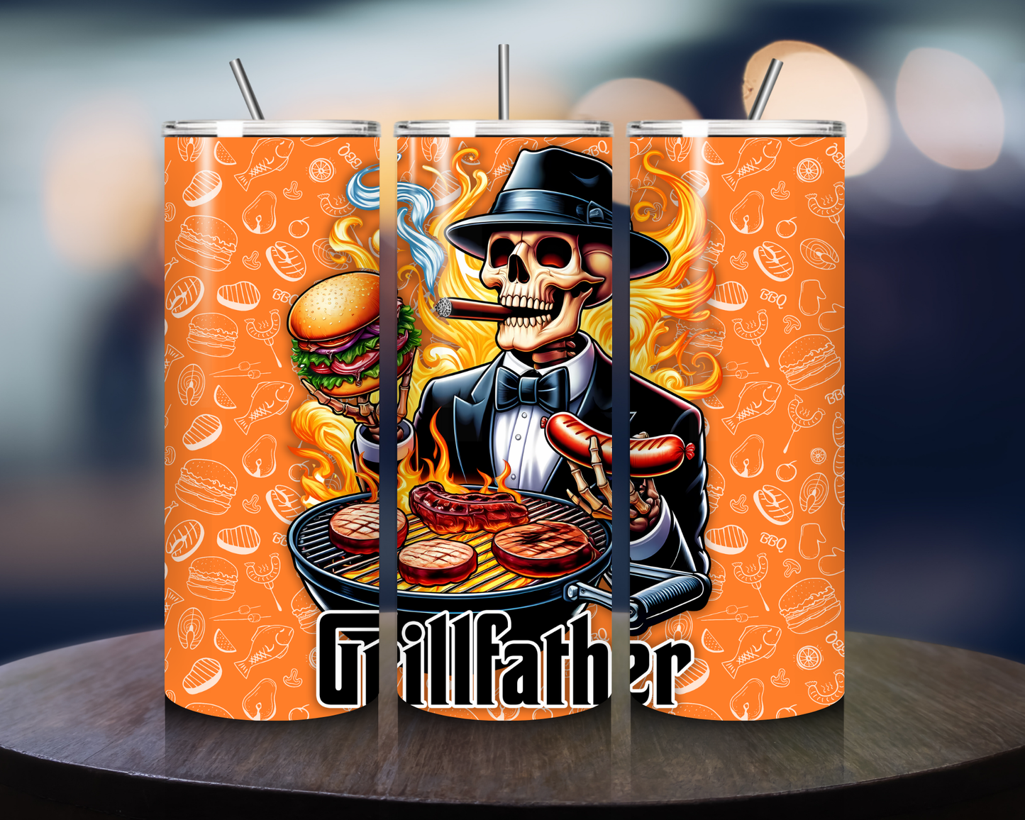 Funny Quote Tumbler (Grill father) - Tumbler Kraze