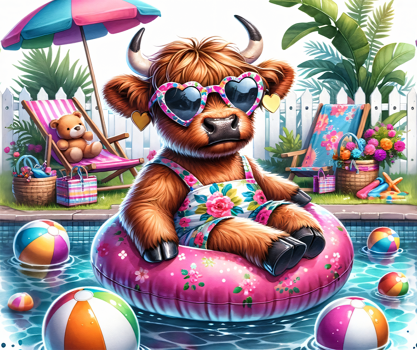 Summer Vibes Cow