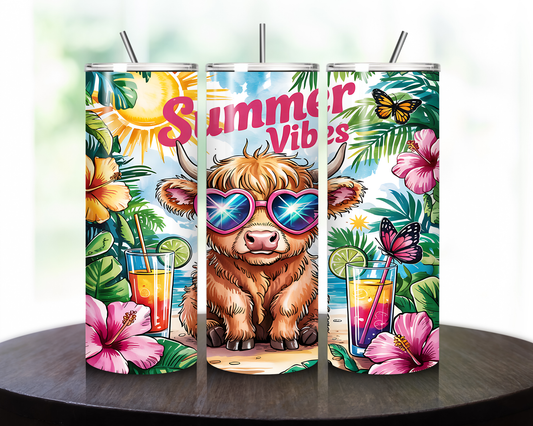 Highland Cow Summer Vibes