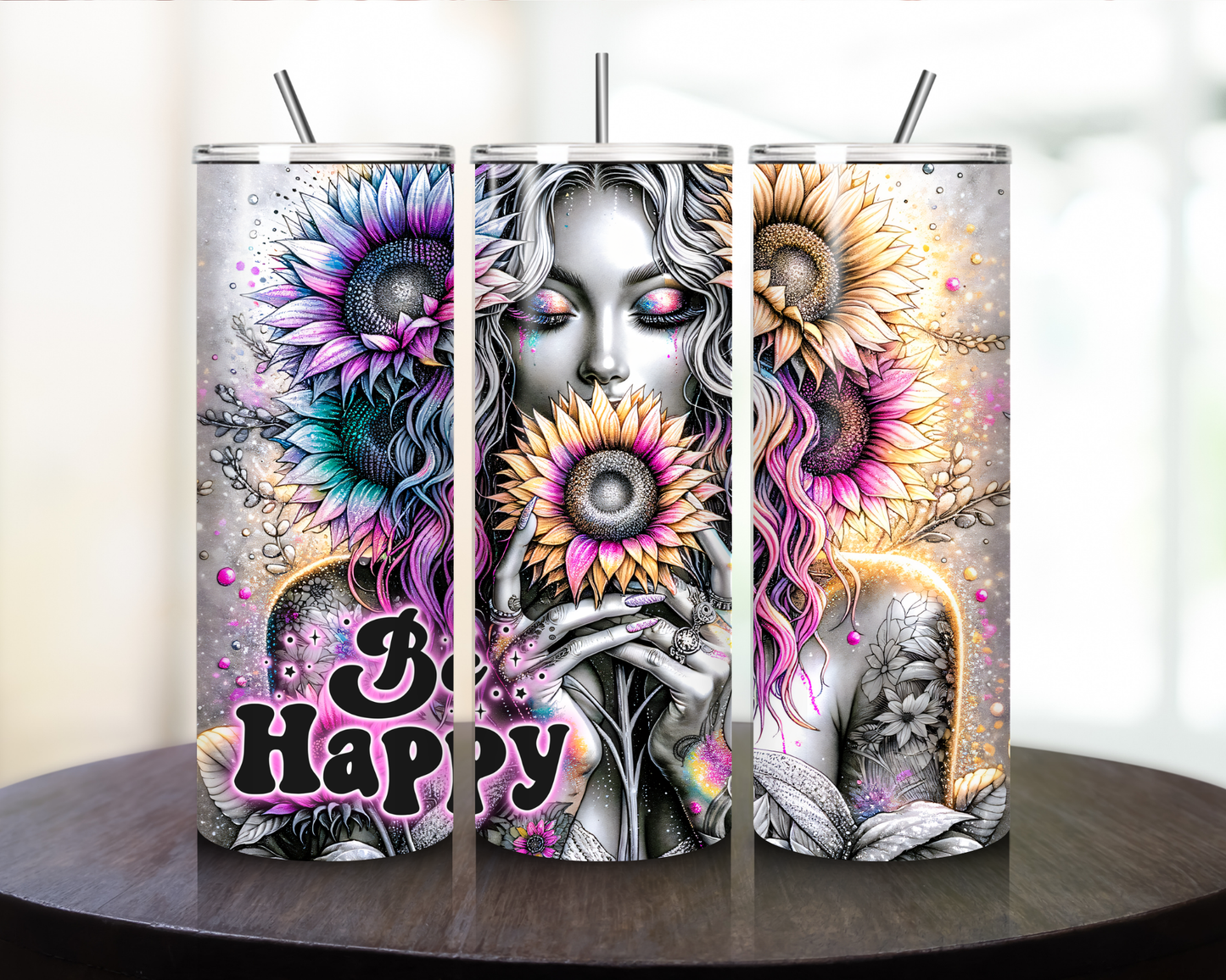 Be Happy - Tumbler Kraze