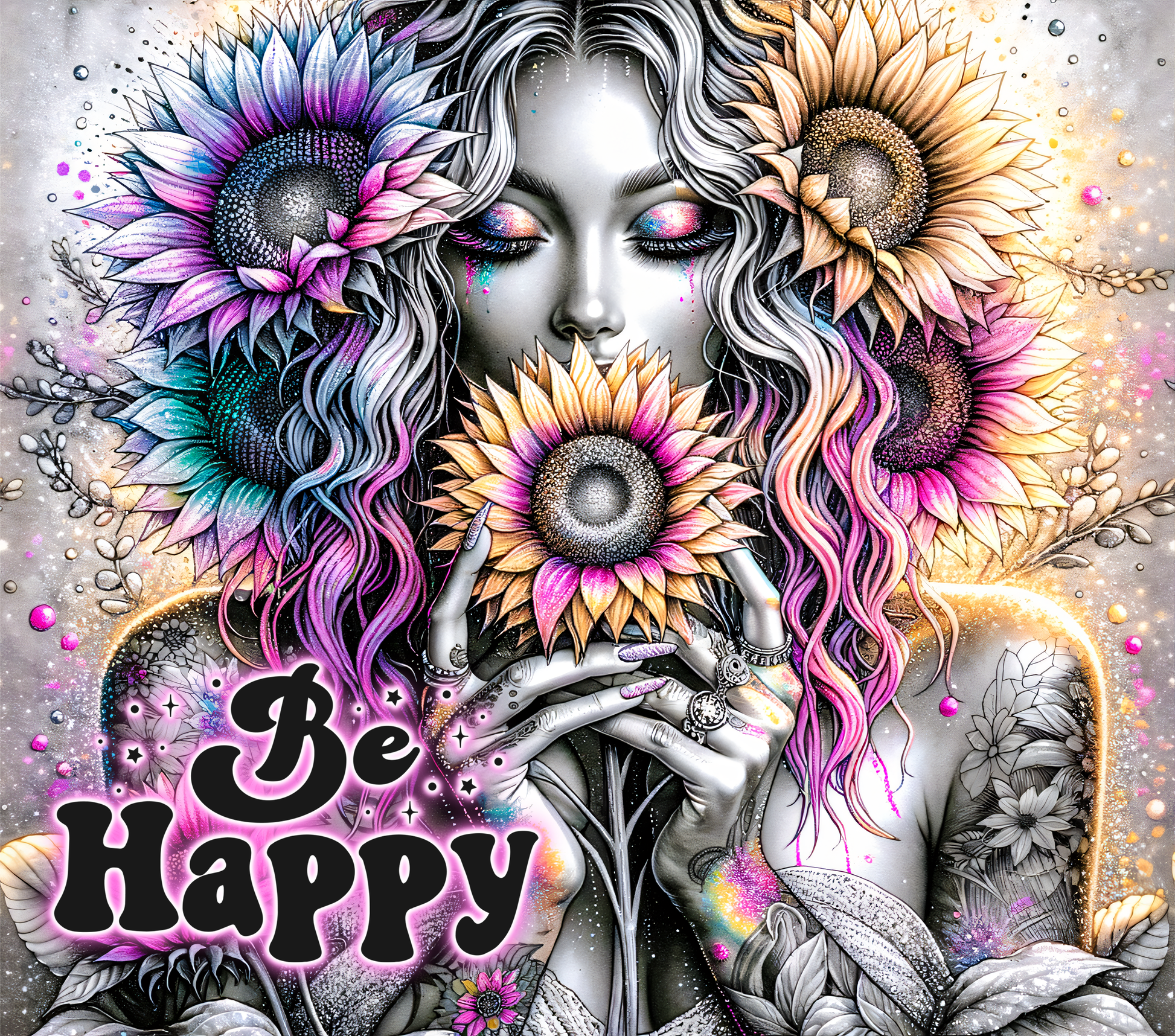 Be Happy - Tumbler Kraze