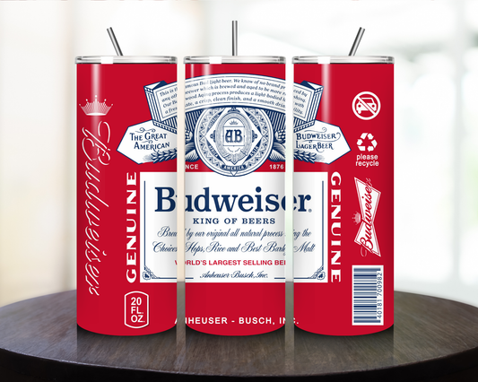 Budweiser Printed Tumbler - Tumbler Kraze