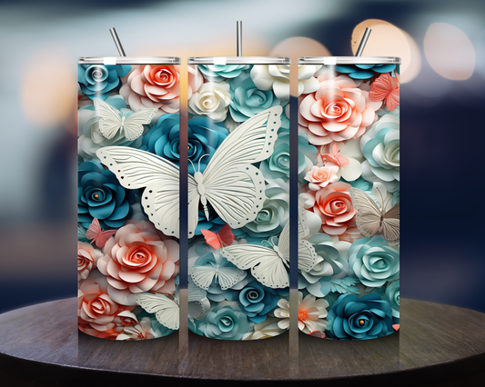 Floral Design - Tumbler Kraze