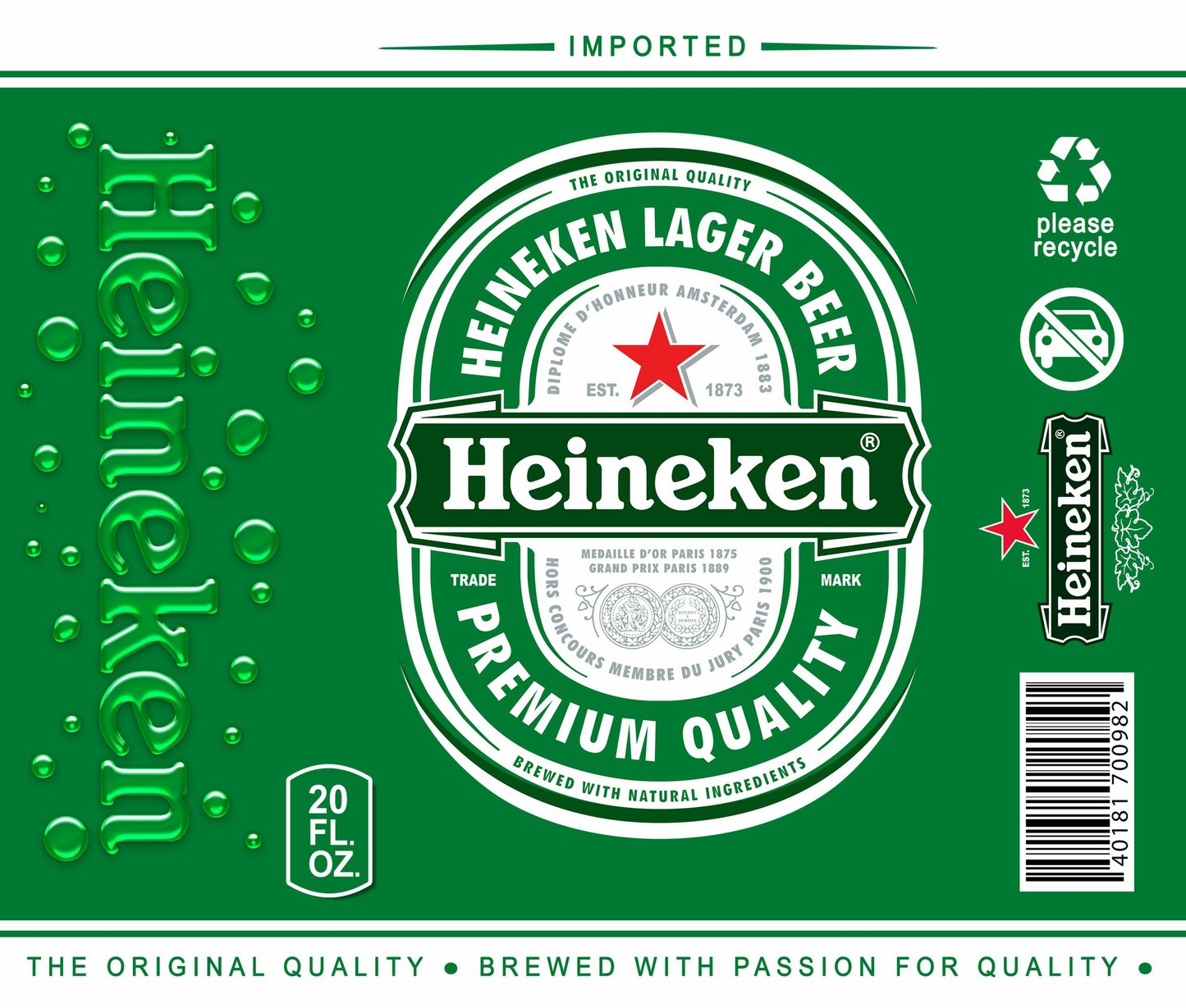 Heineken Printed Tumbler - Tumbler Kraze