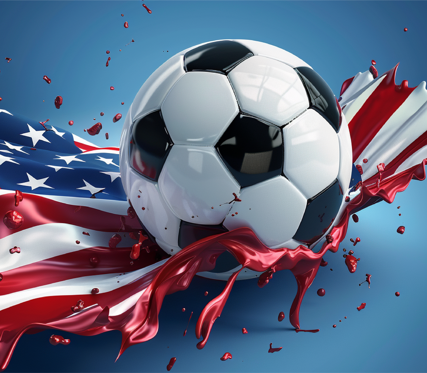 Patriotic Soccer Tumbler - Tumbler Kraze
