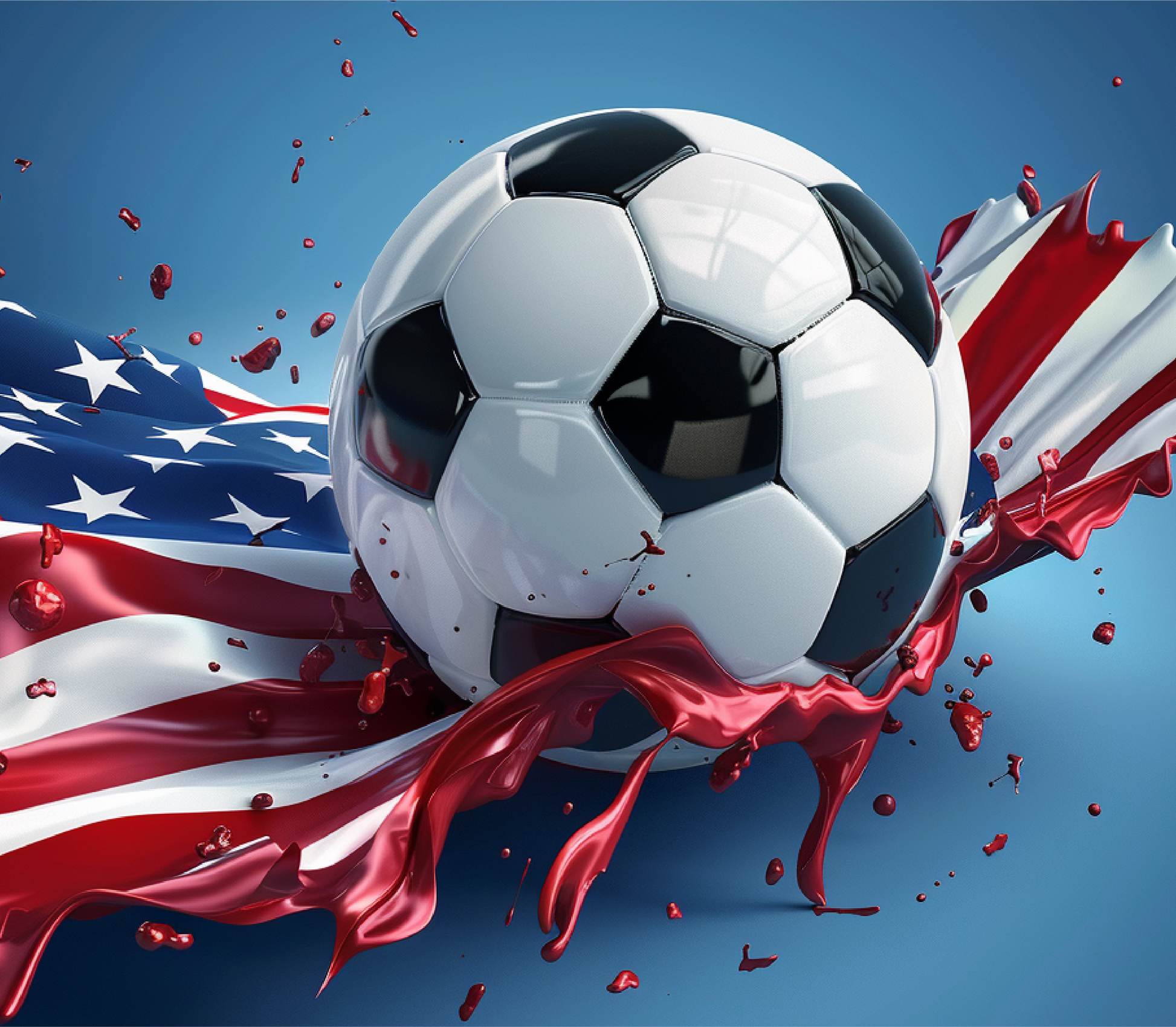 Patriotic Soccer Tumbler - Tumbler Kraze