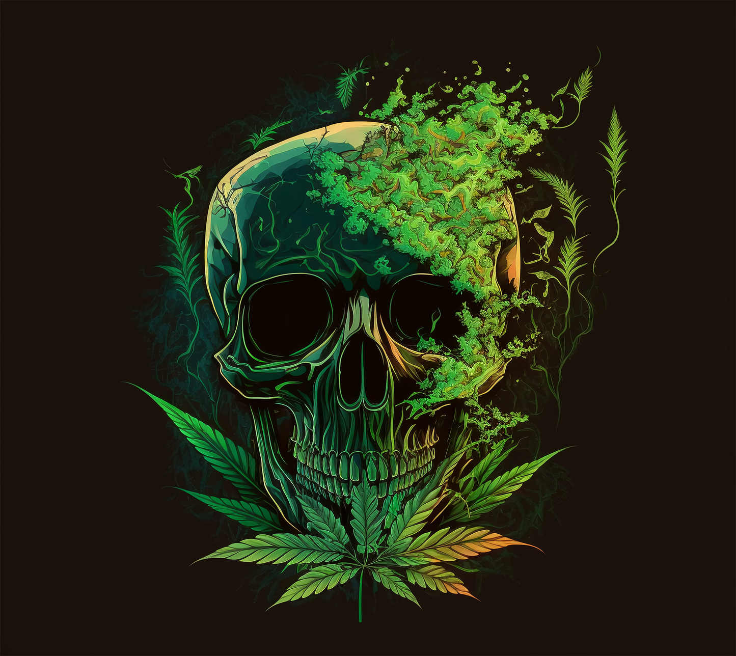 Cannibis Skull - Tumbler Kraze