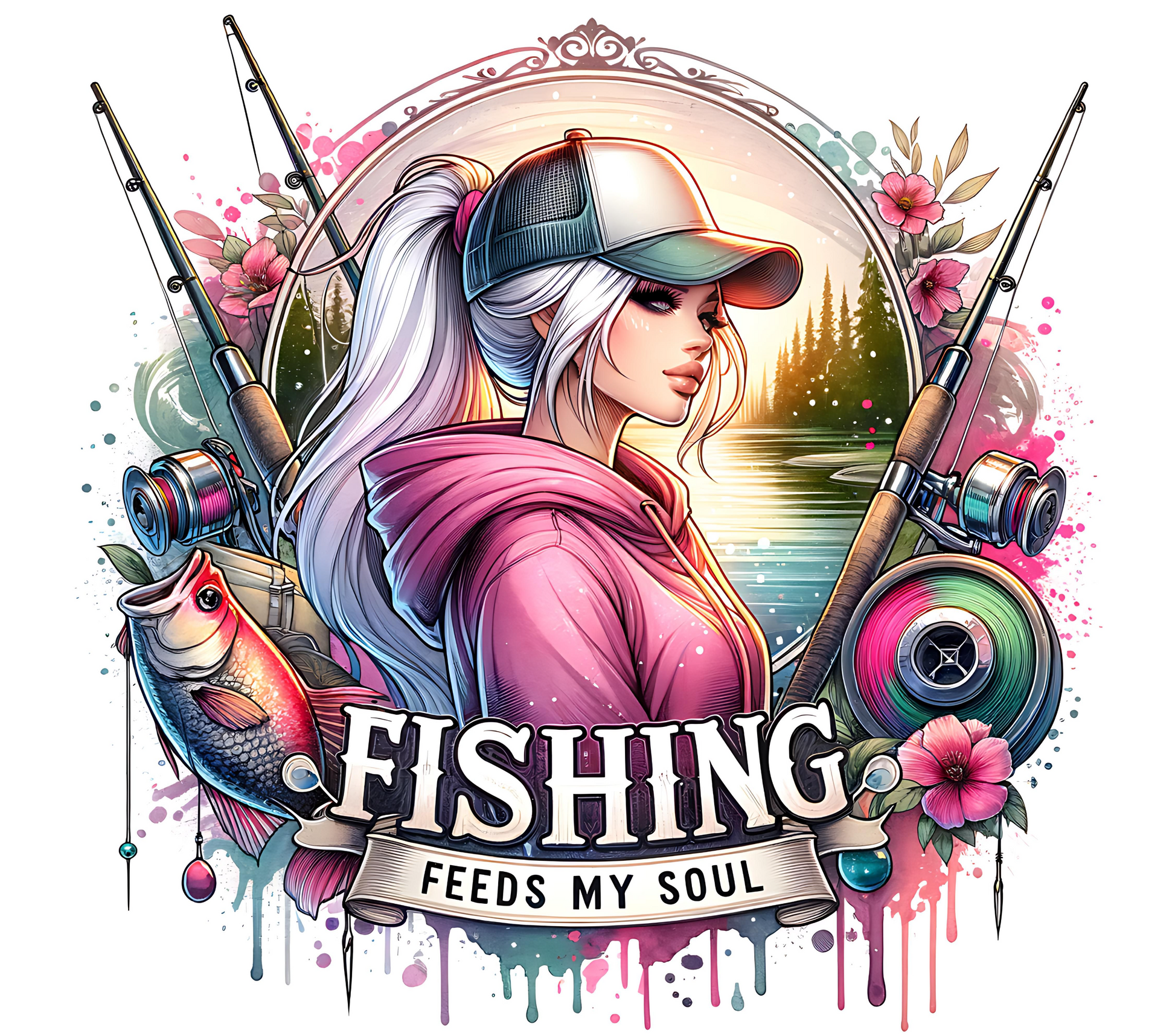 Fishing feeds my soul - Tumbler Kraze